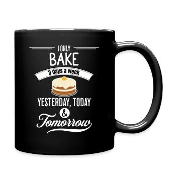 Funny Baking Quote - Full Colour Mug - black - Right