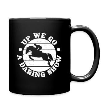 Cavalier de loisir, montons à l’équitation anglaise - Mug uni - noir - Droite