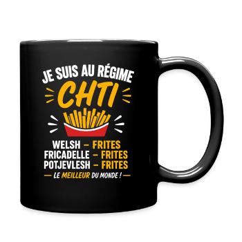Chti Frites: Culture Nordique - Mug uni - noir - Droite