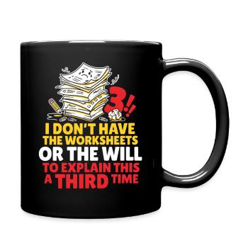 No More Explanations Meme - Full Colour Mug - black - Right