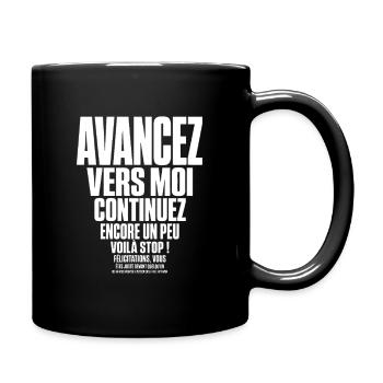 T-shirt Pêche Humour Cadeau Pêcheur - Mug uni - noir - Droite