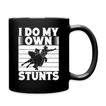 Équitation de rodéo Je fais mes propres cascades Cowboy - Mug uni - noir - Droite