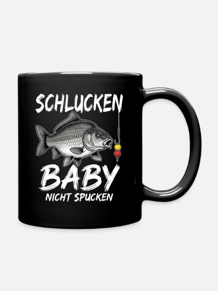 Schlucken Baby Nicht Spucken - Tasse einfarbig - Schwarz