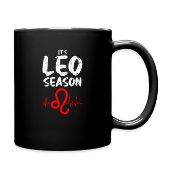 Signe du zodiaque Lion - Mug uni - noir - Droite