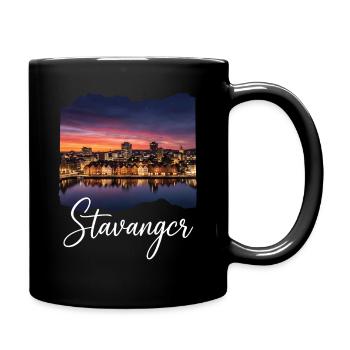 Stavanger Atmosphère du soir au fjord - Mug uni - noir - Droite
