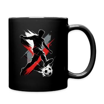 Footballeurs - Mug uni - noir - Droite