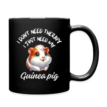Guinea Pig Therapy - Full Colour Mug - black - Right