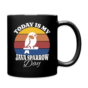 Reisamadine Java Sparrow - Full Colour Mug - black - Right