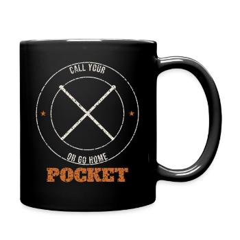 Call Your Pocket Badge - Full Colour Mug - black - Right