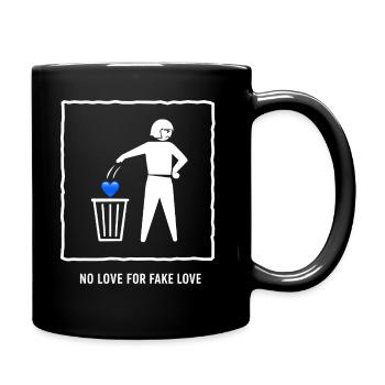 No Love For Fake Love - Full Colour Mug - black - Right