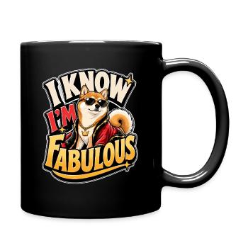 Shiba - Full Colour Mug - black - Right