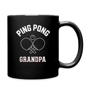 Tennis de table, joueur de tennis de table, grand-père, cadeau - Mug uni - noir - Droite