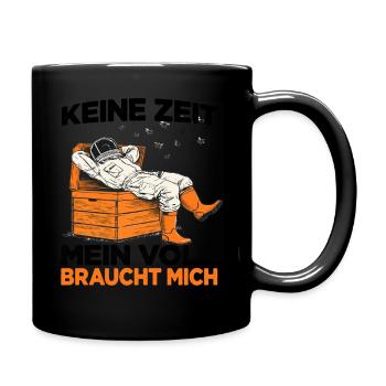 Imkerhut Imkeranzug Bienen Fan Humorvolles Bienen - Tasse einfarbig - Schwarz - Rechts