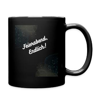 Heimatliebe Nord Feierabend Endlich!  - Tasse einfarbig - Schwarz - Rechts