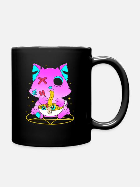 Pastell Gothic - Tasse einfarbig - Schwarz
