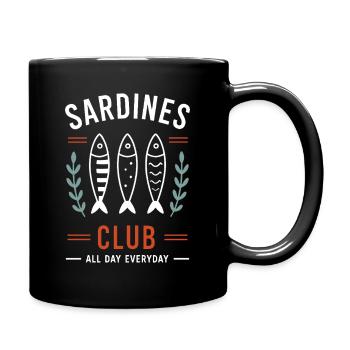 Sardines Club All Day Everyday - Mug uni - noir - Droite