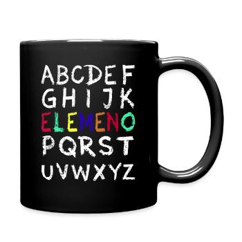 Elemento Rainbow Alphabet Print - Full Colour Mug - black - Right