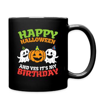 Happy Halloween Birthday Trio - Full Colour Mug - black - Right