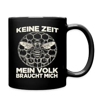 Imkerhut Imkeranzug Biene Fan Bienenzüchter - Tasse einfarbig - Schwarz - Rechts