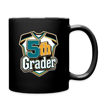 Rising 5th Grader, First Day Photo, Older Elementa - Full Colour Mug - black - Right
