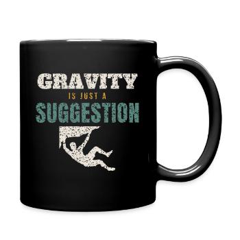 La gravité : juste une suggestion - Mug uni - noir - Droite
