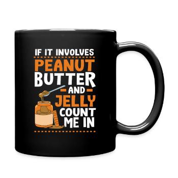 Peanut butter - Full Colour Mug - black - Right