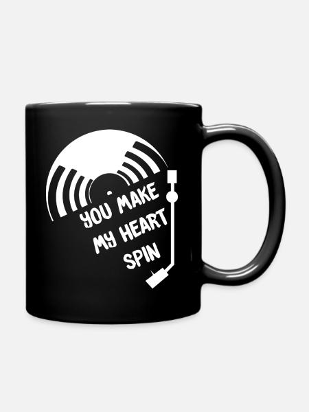 Vinyl - Tasse einfarbig - Schwarz