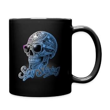 Stay Shining Diamond Skull - Full Colour Mug - black - Right
