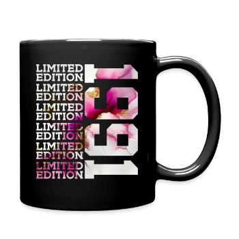 LIMITED EDITION 1991 - 35 YEARS - 35TH BIRTHDAY - Full Colour Mug - black - Right