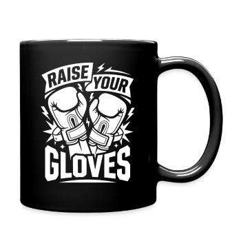 Levez vos gants de boxe - Mug uni - noir - Droite