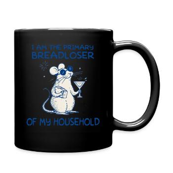 Main breadwinner of the household mouse - Full Colour Mug - black - Right