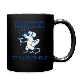 Main breadwinner of my household - Full Colour Mug - black - Right