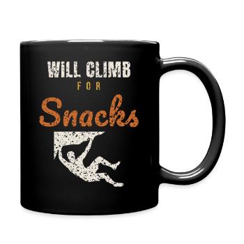 Will Climb For Snacks - Mug uni - noir - Droite