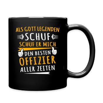 Offizier - Tasse einfarbig - Schwarz - Rechts
