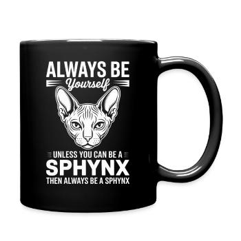 Sphynx Cat Sayings Funny Sphynx Cat Gift - Full Colour Mug - black - Right