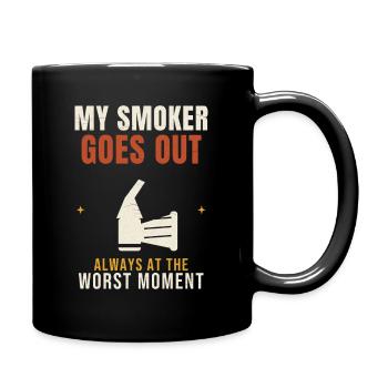 Beekeeping My Smoker Goes Out Funny Apiary Beekeep - Full Colour Mug - black - Right