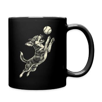 Chihuahua Dog Breed Baseball - Full Colour Mug - black - Right