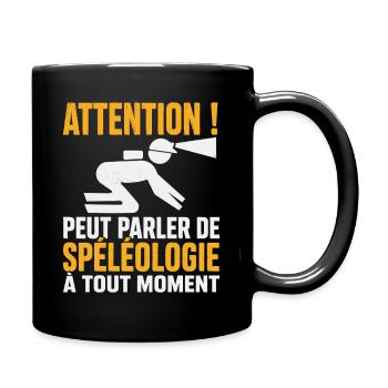 Spéléologie Cadeau humour personnalisé - Mug uni - noir - Droite