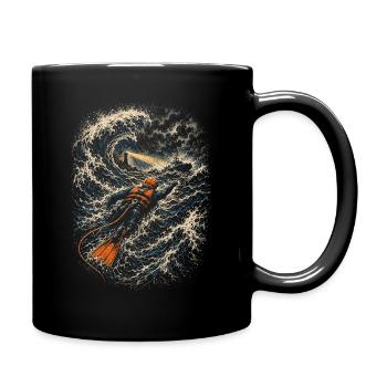 Coast Guard Lifeguard - Full Colour Mug - black - Right