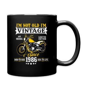 Cadeau d’anniversaire de moto vintage vintage 1986 - Mug uni - noir - Droite