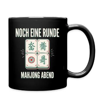 Noch eine Runde Mahjong Abend - Tasse einfarbig - Schwarz - Rechts