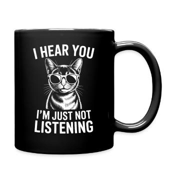 Abyssinian Cat Sayings Abyssinian Cat Gift - Full Colour Mug - black - Right