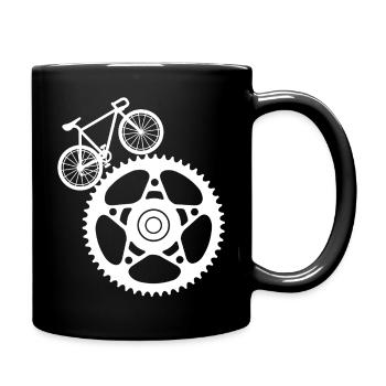 Art du matériel et du vélo - Mug uni - noir - Droite