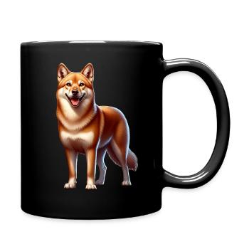 Australian wild dog - Full Colour Mug - black - Right