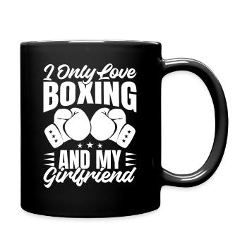 Only Love Boxing & My Girlfriend Boxing Gloves - Tasse einfarbig - Schwarz - Rechts