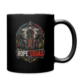 Industrial climbers at heights - Full Colour Mug - black - Right