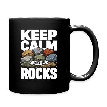 Stone Collector and Stone Searching Design Geology - Full Colour Mug - black - Right