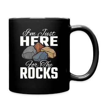 Don de collectionneur de pierres juste ici pour The Rocks - Mug uni - noir - Droite