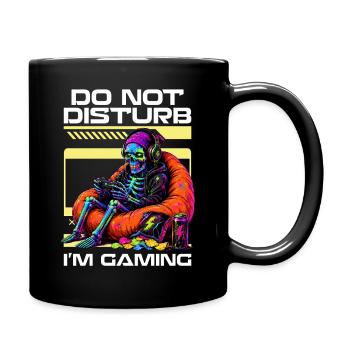Skeleton Gamer Gaming Halloween - Tasse einfarbig - Schwarz - Rechts