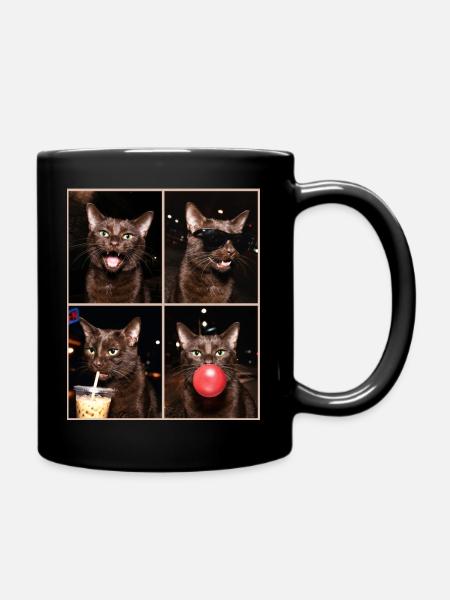 Katzen Havana Katze - Tasse einfarbig - Schwarz